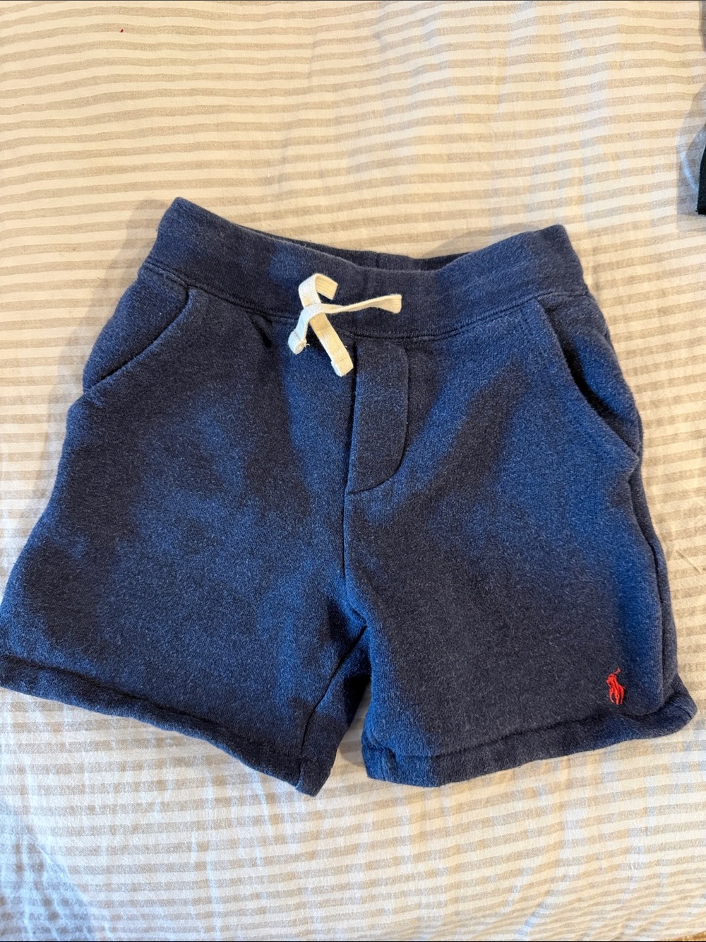 Polo by Ralph Lauren Navy Terry Drawstring Shorts kids size 5